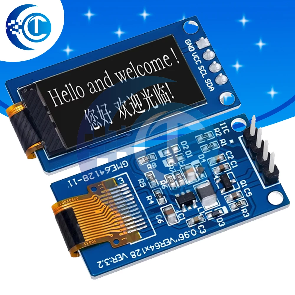 【Trending】 0.96 inch OLED display 64×128 LCD module SSD1107 LCD 0.96 "OLED Vertical screen module for arduino