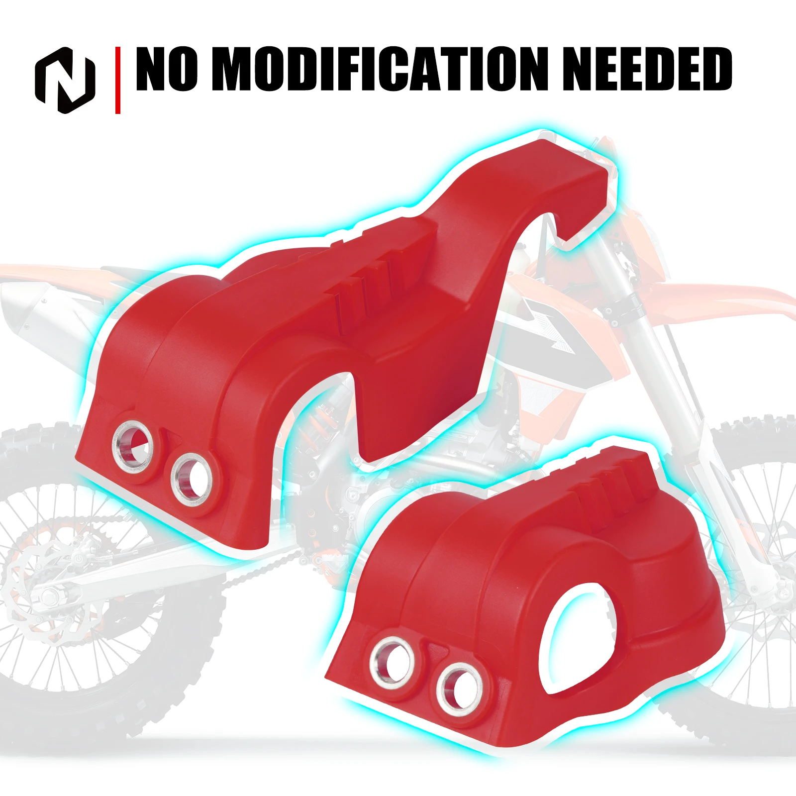 NICECNC Für KTM EXC 300 2016-2024 Motorrad Gabel Unten Schuh Schutz Für KTM EXC 380 EXC-F 350 SX 125 SXF 450 XC XCF XCW TPi 6D – Detail 15