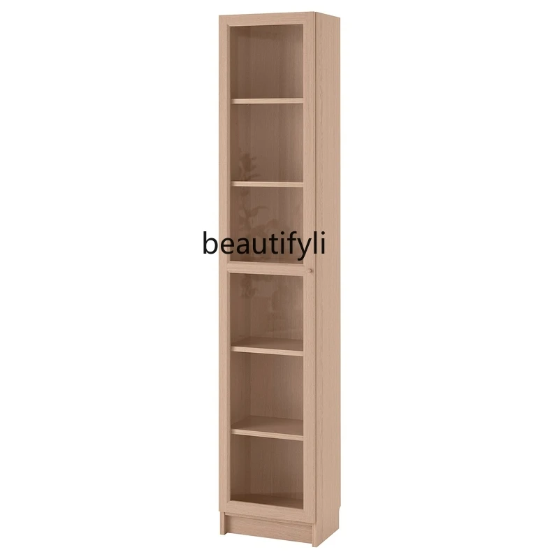 

LBX Display Storage Cabinet Home Glass Cabinet Modern Minimalist Bookshelf Hand-Made Display Cabinet