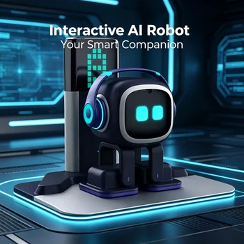 Robot Compagno EMO Multifunzionale, Giocattolo AI Interattivo da Scrivania