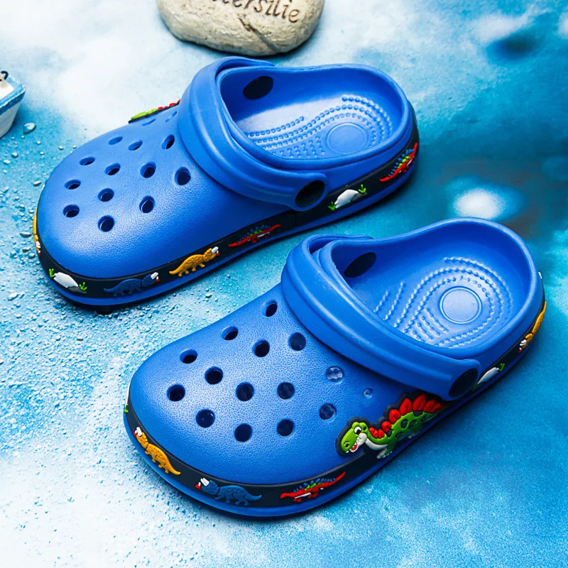 Children's Cave Shoes Sandals Cartoon Beach Shoes Boys' And Girls' Baotou Casual Anti Skid Slipper For Kids