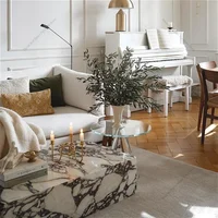 Tables basses en marbre modernes minimalisme italien salon Center Tables basses canapé côté salle à manger meubles de maison Couchtisch FYCT 2