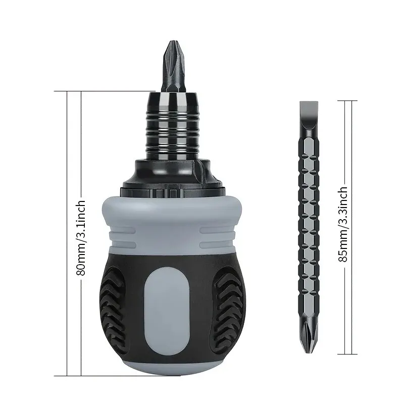 Premium Ergonomic Ratchet Screwdriver Set - Double-Headed, Labor-Saving, Comfort Grip for Max Efficiency & Durability 5