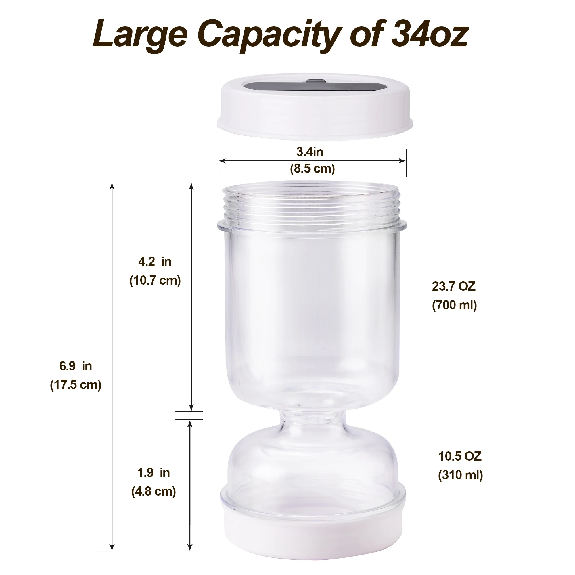 Pickle Olive Hourglass Jar Dry and Wet Dispenser with Strainer Flip Can for Food Storage Cucumber Olives Kitchen Supplies Tool 6