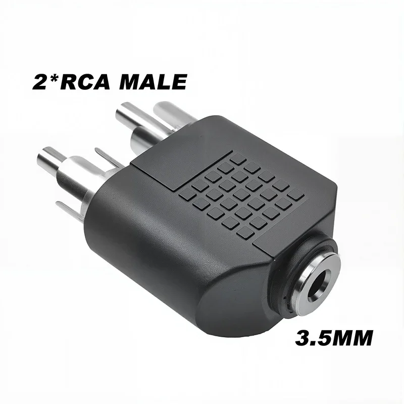 5Pcs 6.5/6.35mm Mono Stereo Audio Adapter TS Interconnect 1/8" 1/4" Male Plug To RCA Female Jack Connector Converter_voghion.com