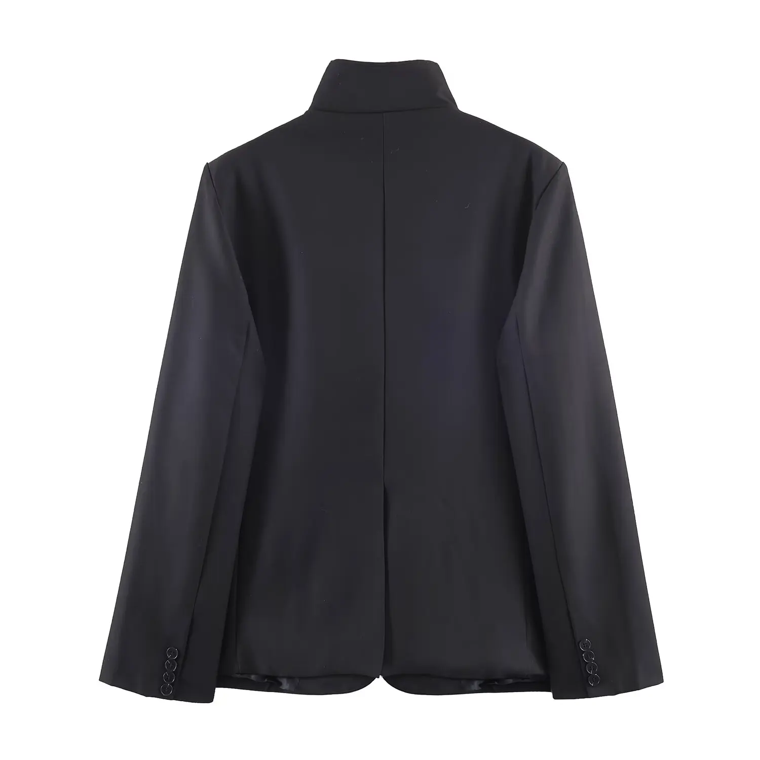 2026 New Arrivals: Women's Outerwear — Euro-American Style, Chic French Design, Minimalist Stand-Collar Long-Sleeve Jacket - 2