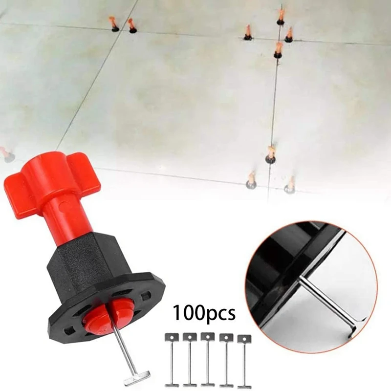 600Pcs Tile Leveling System For Tile Laying Reusable Steel Needles Flooring Replaceable Pin Tiling Construction Tools
