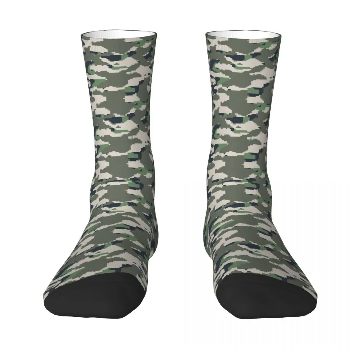 

American Flag USA Camo Camouflage Military Sock Socks Men Women Polyester Stockings Customizable Funny