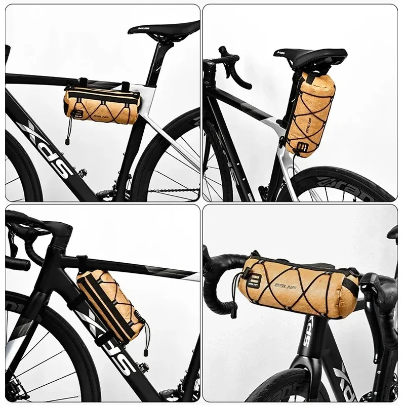 ESLNF Bike Front Bag Large Capacity Storage Outside Waterproof Multifunction Riding Bag Mountain Bike Front Accessorie bike bag