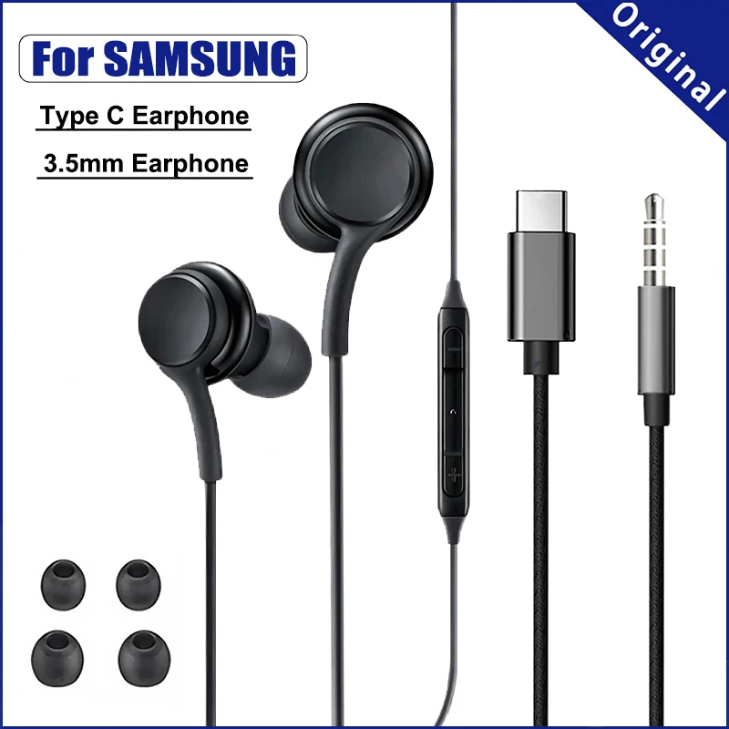 FXHTECHOriginalTypeCWiredEarbudsHeadphonesForSamsungGalaxyS23
