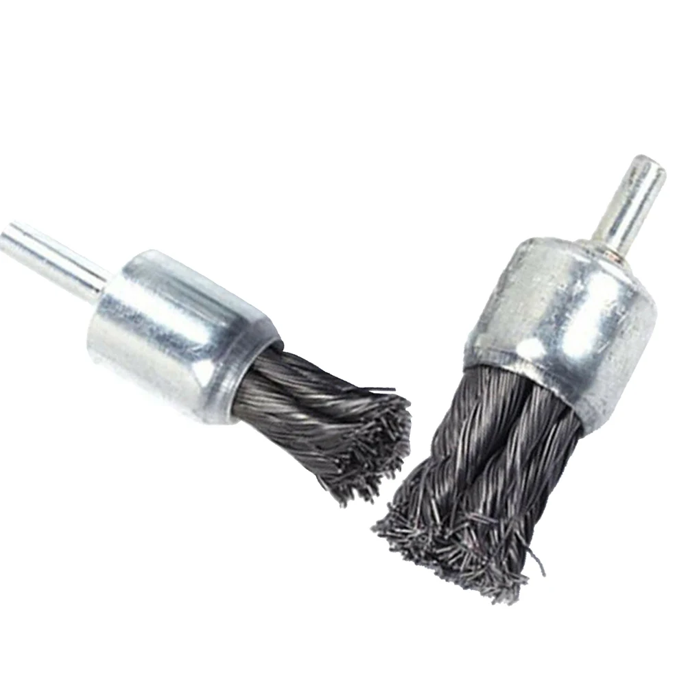 BUYISI 10Pcs 50mm Steel Wire Wheel Brushes For Metal Rust Removal Polishing Brush Steel Cutting Rotary Brush For Drill Rotary Tool