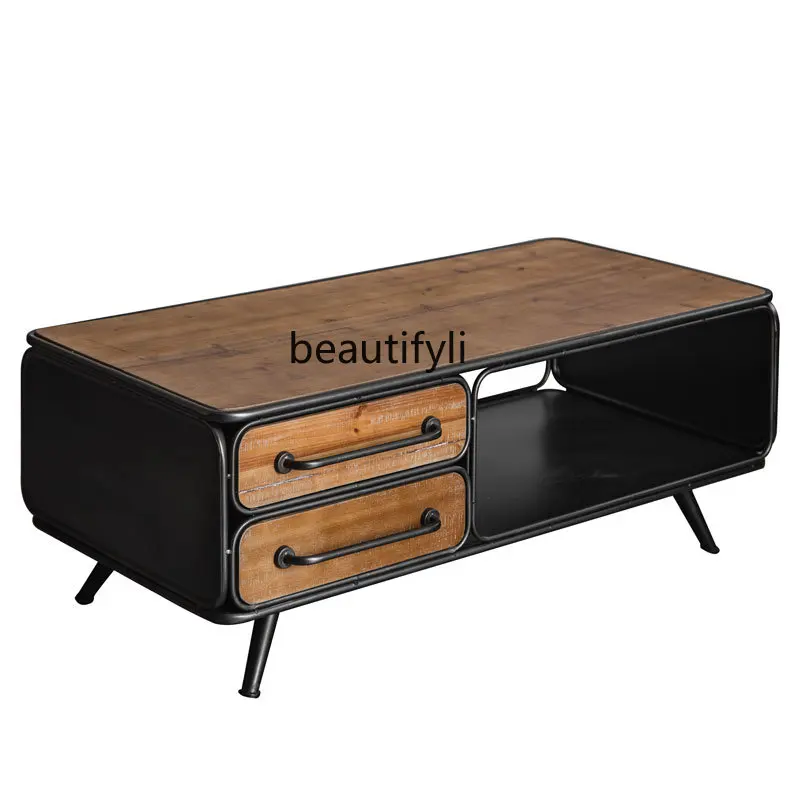 

American Wine Cabinet Wall Retro Industrial Style Cabinet Wall Cabinet Multi-Functional Storage Iron Sideboard Cabinet