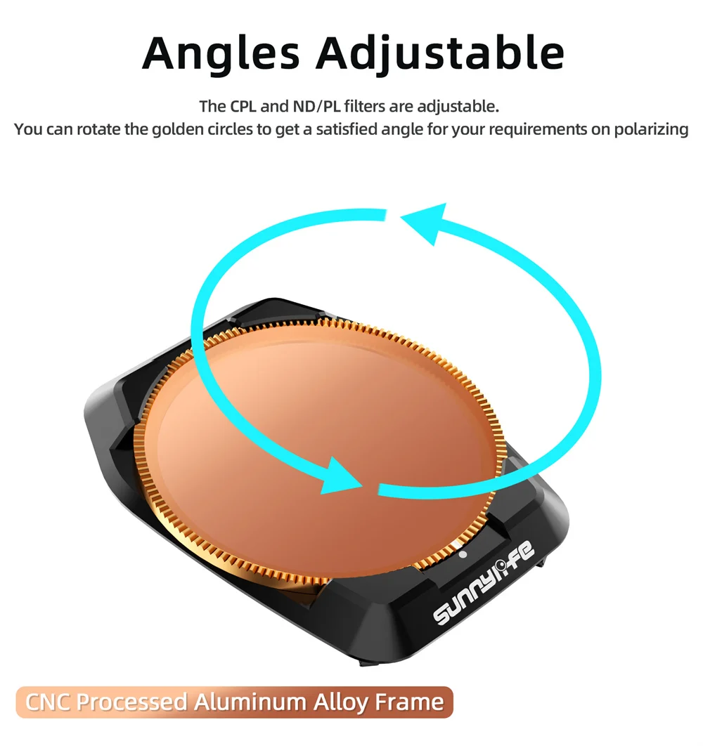 Description Picture 4 of itemCamera Lens Filter For DJI Air 3S Accessories Set ND8 ND16 ND32 ND64 UV CPL Polar Filter Drone Quick Release Optical Glass Kit