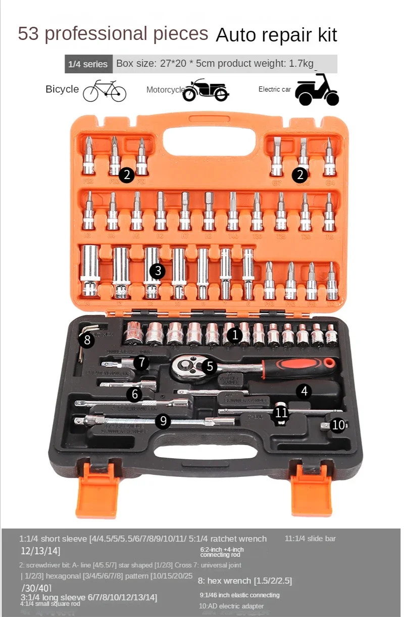 Kit d'outils de mécanicien pour la réparation automobile et le travail  domestique, boîtes à nervures en plastique, nouvelle boîte, contient 187  pièces - AliExpress