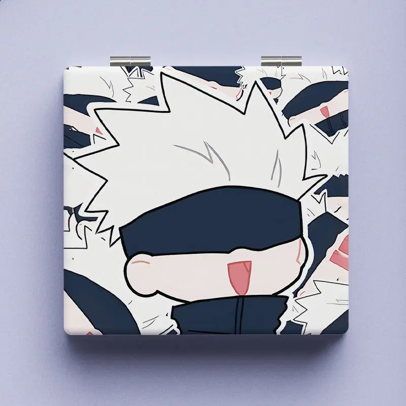 

Anime Jujutsu Kaisen Gojou Satoru Inumaki Toge Student Folding Mirror Cosplay Portable Makeup Mirror Kawaii Gift