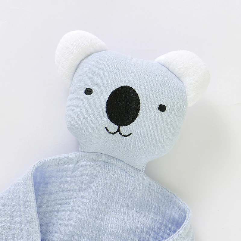 Baby Comforter Lovely Muslin Security Blanket Newborn Boy Girl Soft Cotton Soothe Appease Towel Toddler Infant Handkerchief Toys 2