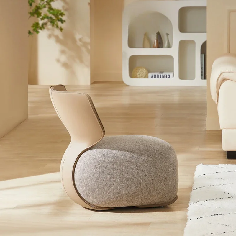 Single Sofa Set Small Chair Sofa Solid Wood Lazy Single Sofa Set