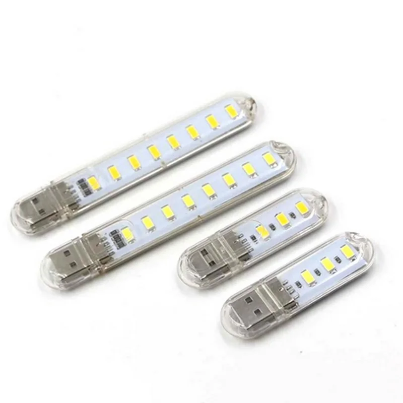 Plug Lamp USB 5pcs Ultra Bright Mini Book Lamps Night Light LED Eye Protection Reading Book Light For Computer Power Bank Laptop