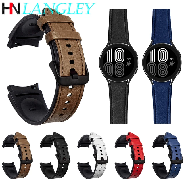 Samsung Galaxy Watch 4 Hybrid Leather Band - Silicone Leather Strap Samsung  Galaxy - Aliexpress