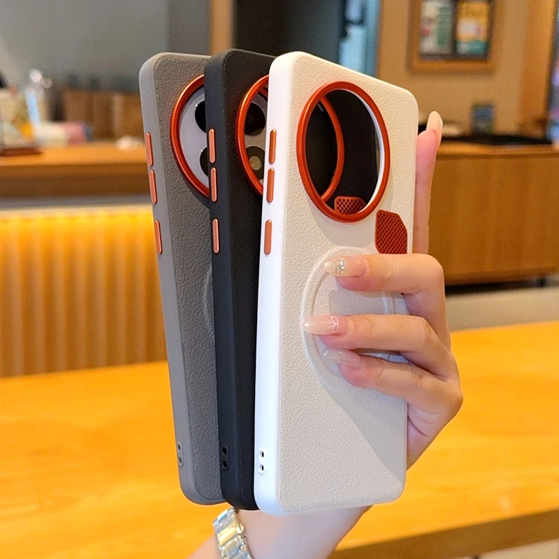 Enhanced Metal Lens Protective Ring Heat-Dissipating Magnetic Shockproof Phone Case