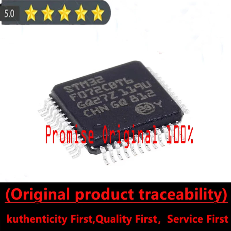 

Promise to Original 100% STM32F072CBT6 LQFP-48 ARM Cortex-M0 32-bit Microcontroller MCU