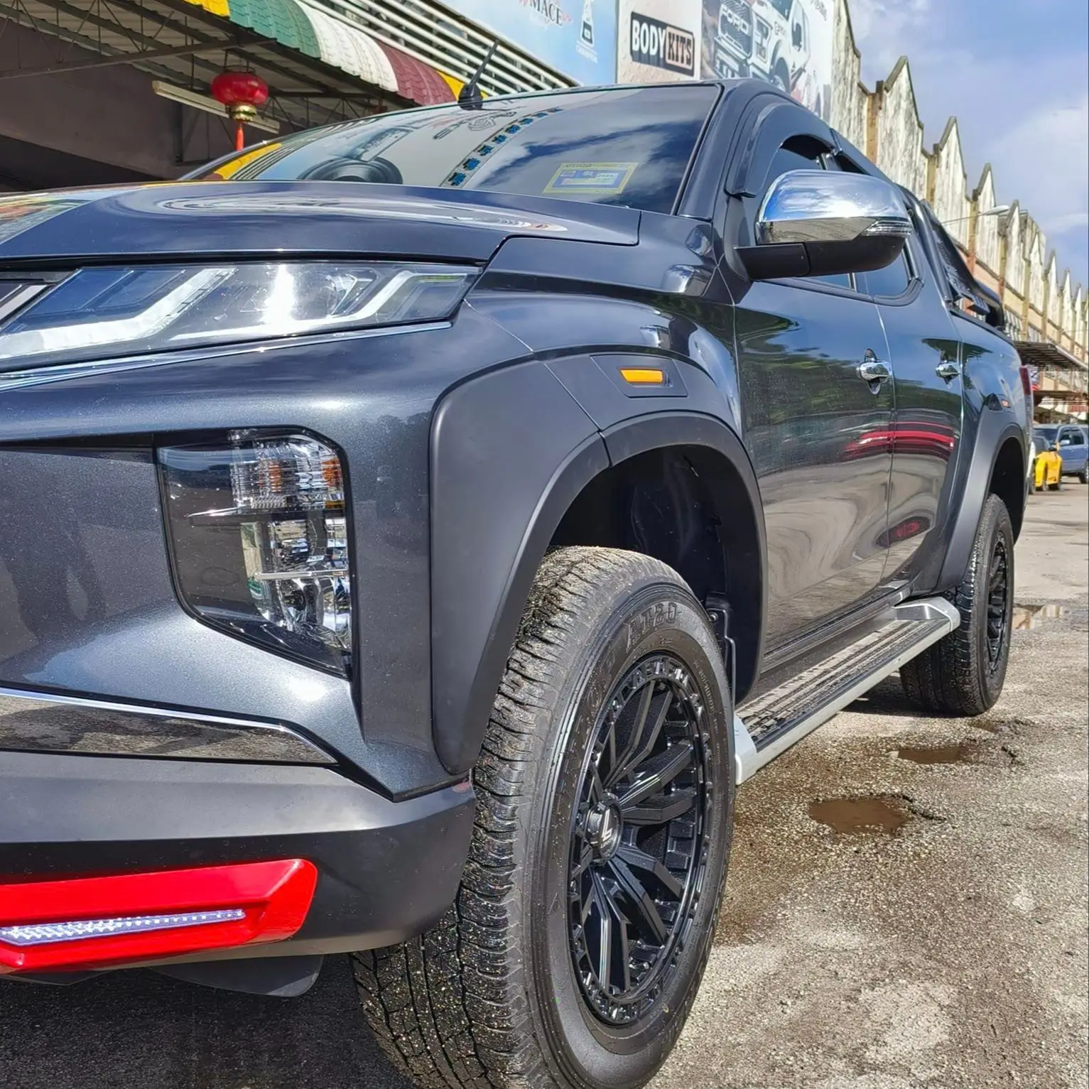 Mitsubishi L200 Triton Series 6 19 Black Fender Flares | Hawk Parts - View #2