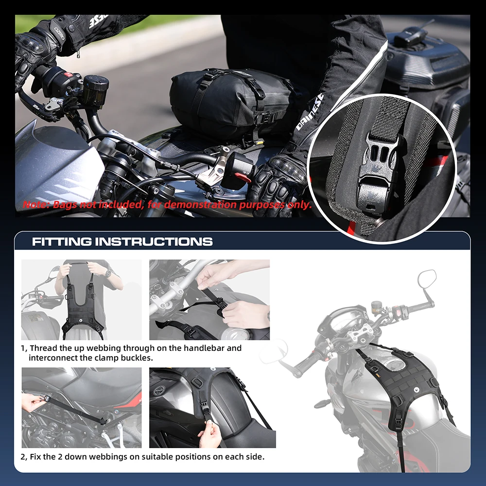 Motorcycle Tank Bag Base Portable Motor Accessory For Universal Motorcross Fuel Tank Kit Installation Motor Front Bag