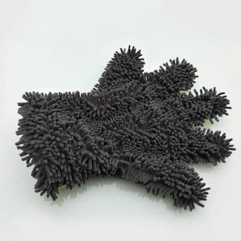 Chenille Car Wash Gloves Microfiber Wipe Car Sponge Scratch Free Wash Cleaning Coral Velvet Double-Sided Cleaning Tool
