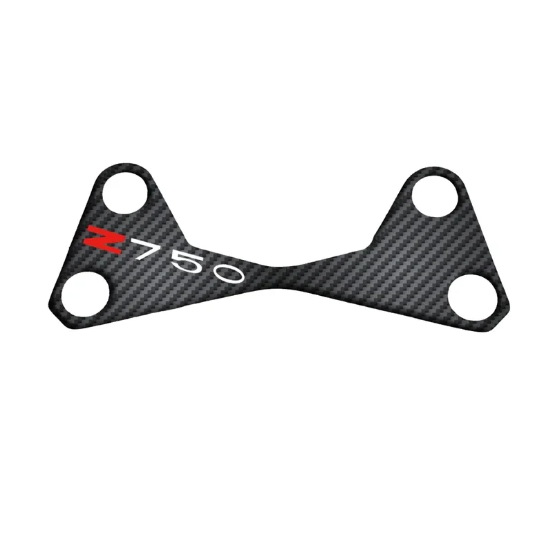 Adesivo Protettivo Per Ponte Superiore Forcella Moto In Fibra Di Carbonio 3D Per Kawasaki Z750 Z 750