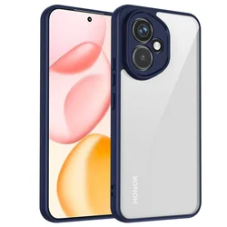 Durable Hybrid Rugged TPU Bumper with Clear Armor Back Cover for HONOR 400 (Blue)