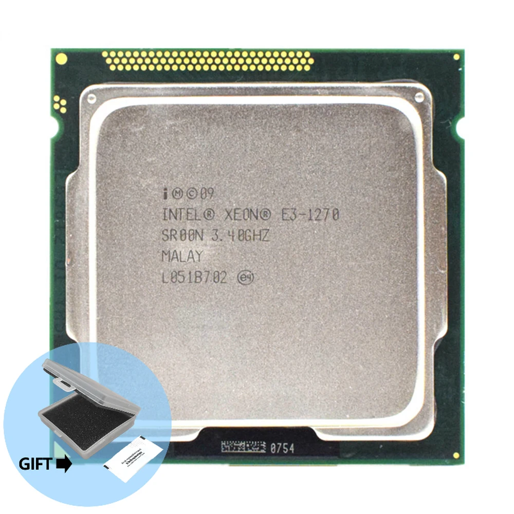

Intel Xeon E3-1270 E3 1270 3.4 GHz Quad-Core CPU Processor 8M 80W LGA 1155