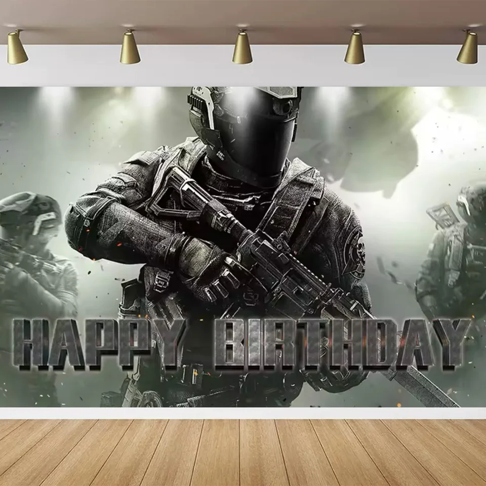 Call of Duty Background Boy Birthday Party Decoration Back Esports Game  Room Decoration Background Photography Props - AliExpress, image size:960x960