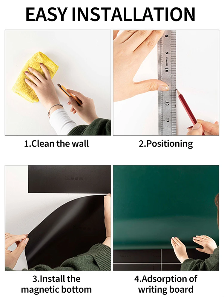 Blackboard For Home, School, Office, Self-Adhesive, Self-Adhesive, 45CM &times;200CM