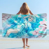 Precure Hirogaru Sky Big Microfiber Beach Towels Quick Dry Towel Sand Beach Towels Pool Towel for Travel Swim Pool Yoga 1
