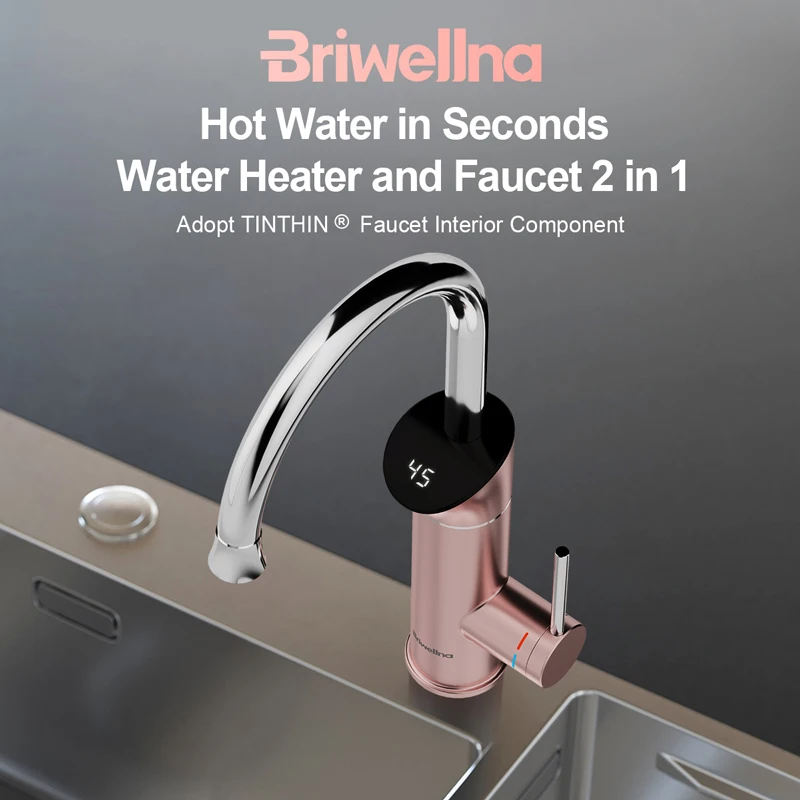 display digital misturador da cozinha fluindo aquecedor de agua 01