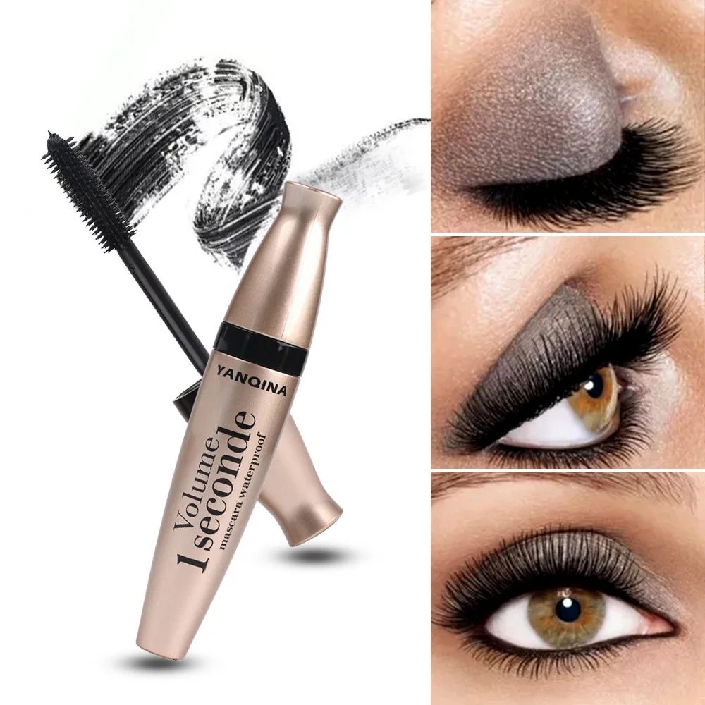 Black Mascara Lengthen Eyelashes Extra Volume Waterproof Natural Lashes