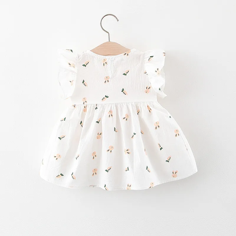 

ZWY2179 Summer Girls Casual Dresses Kids Children Clothing Flower Sleeveless Cotton Girls' Dresses for Kids Wear
