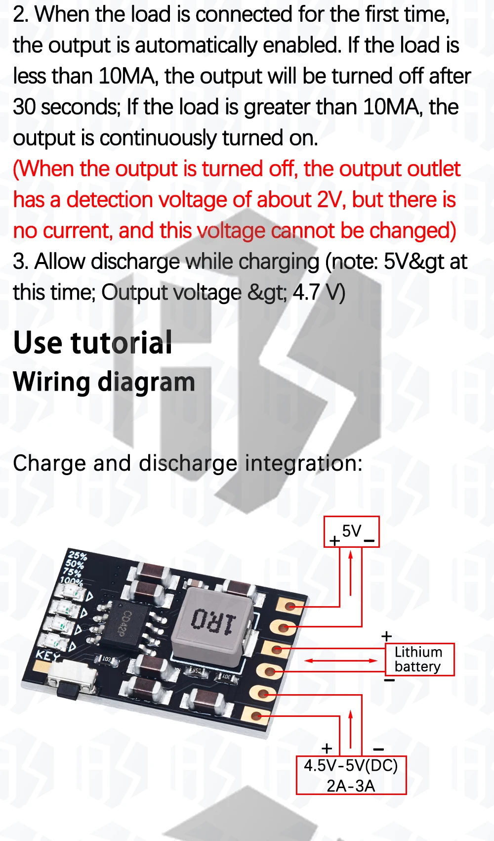 1~5 Stück EGBO TP5100 TP5000 Lademanagement-Stromversorgungsmodul 1A 2A Kompatibel mit 4,2V 8,4V Lithium-Batterien – Detail 4