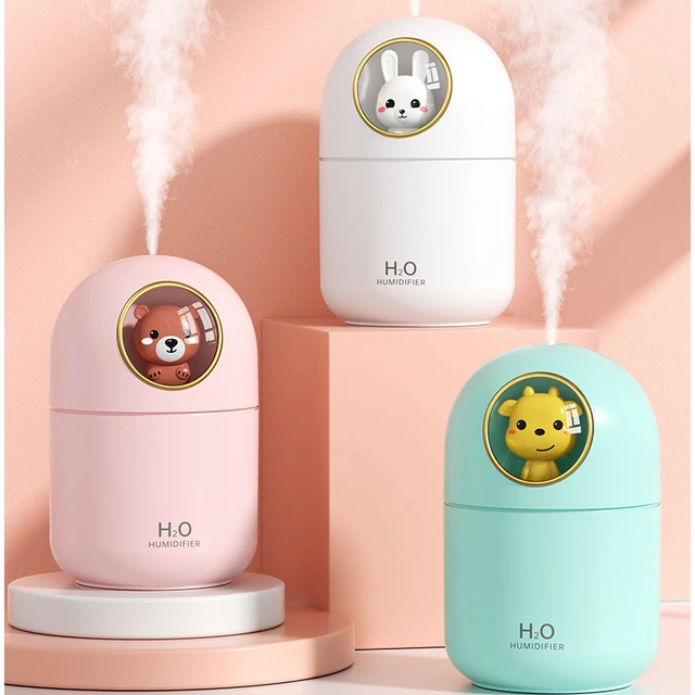 Humidificateur D'air Portable, Mini Diffuseur D'arôme Avec Brume Fraîche  Pour Chambre À Coucher, Maison, Voiture, 300ml - Humidificateurs -  AliExpress