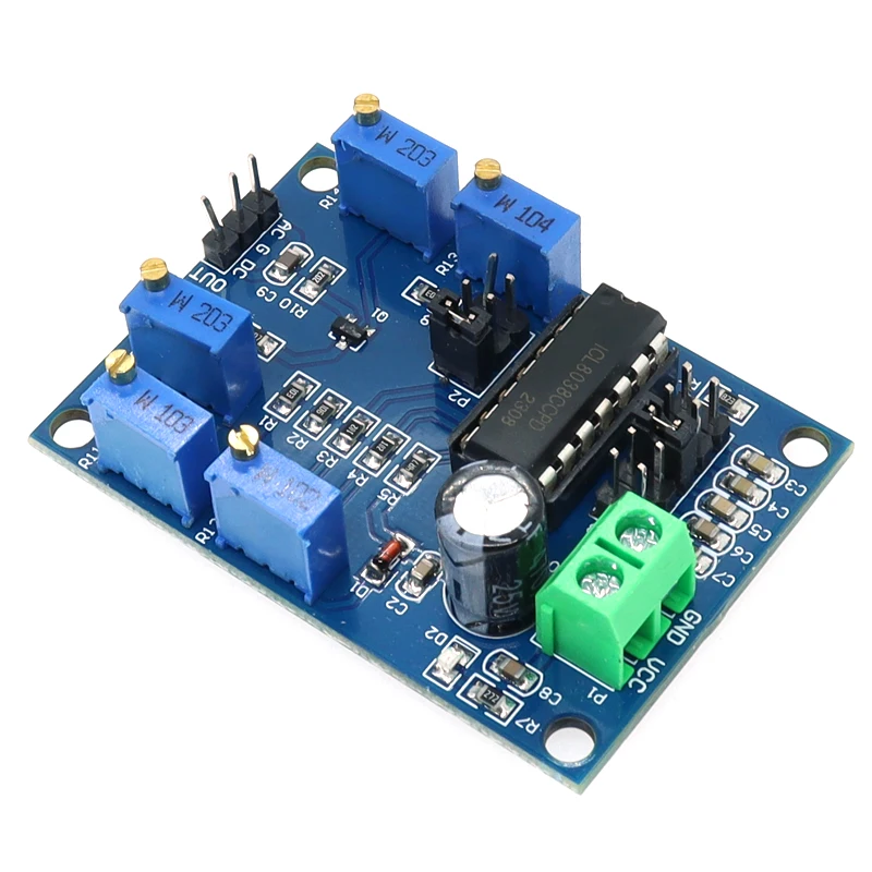 ICL8038 Waveform Signal Generator Sine Triangle Square Wave Module 10Hz-450KHz Medium and Low Frequency Signal Source 12V to 15V 3