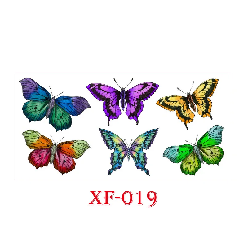Waterproof Temporary Tattoo Sticker 3D Watercolor Butterfly Flash Temporary Tattoo Sticker Clavicle Leg Arm Art Sticker Decorati