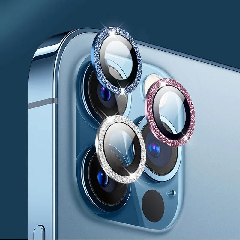 Objektivschutz aus gehärtetem Glas für iPhone 11, 12, 13 Pro Max, Kameraobjektivschutz für iPhone 12pro 13pro 11Pro 11Pro, Metallring, Protec_voghion.com