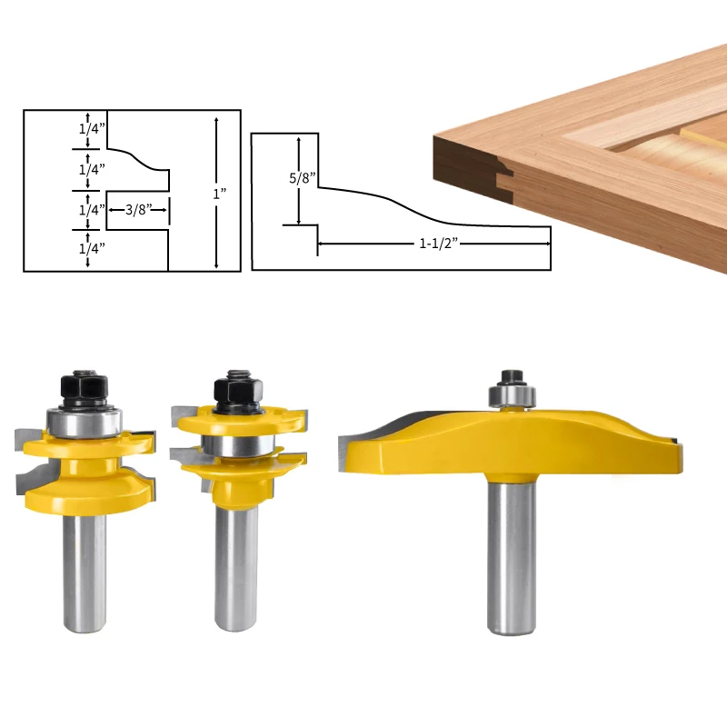 Router Bits Woodworking Wood Door Milling Panel Router Bit Router
