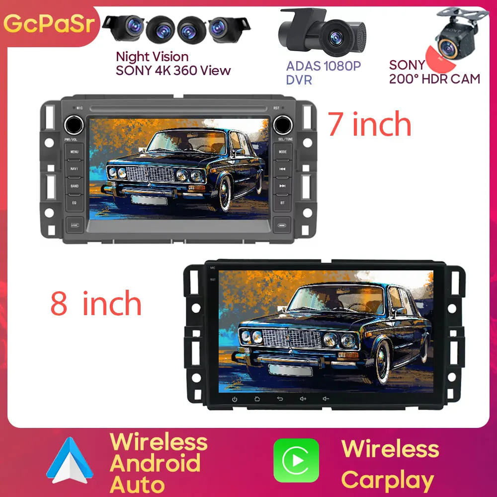 Android Per Chevrolet Silverado Impala Gmc Yukon Acadia Sierra Multimedia Wireless Auto Car Radio Player Autoradio Gps Wifi 5G