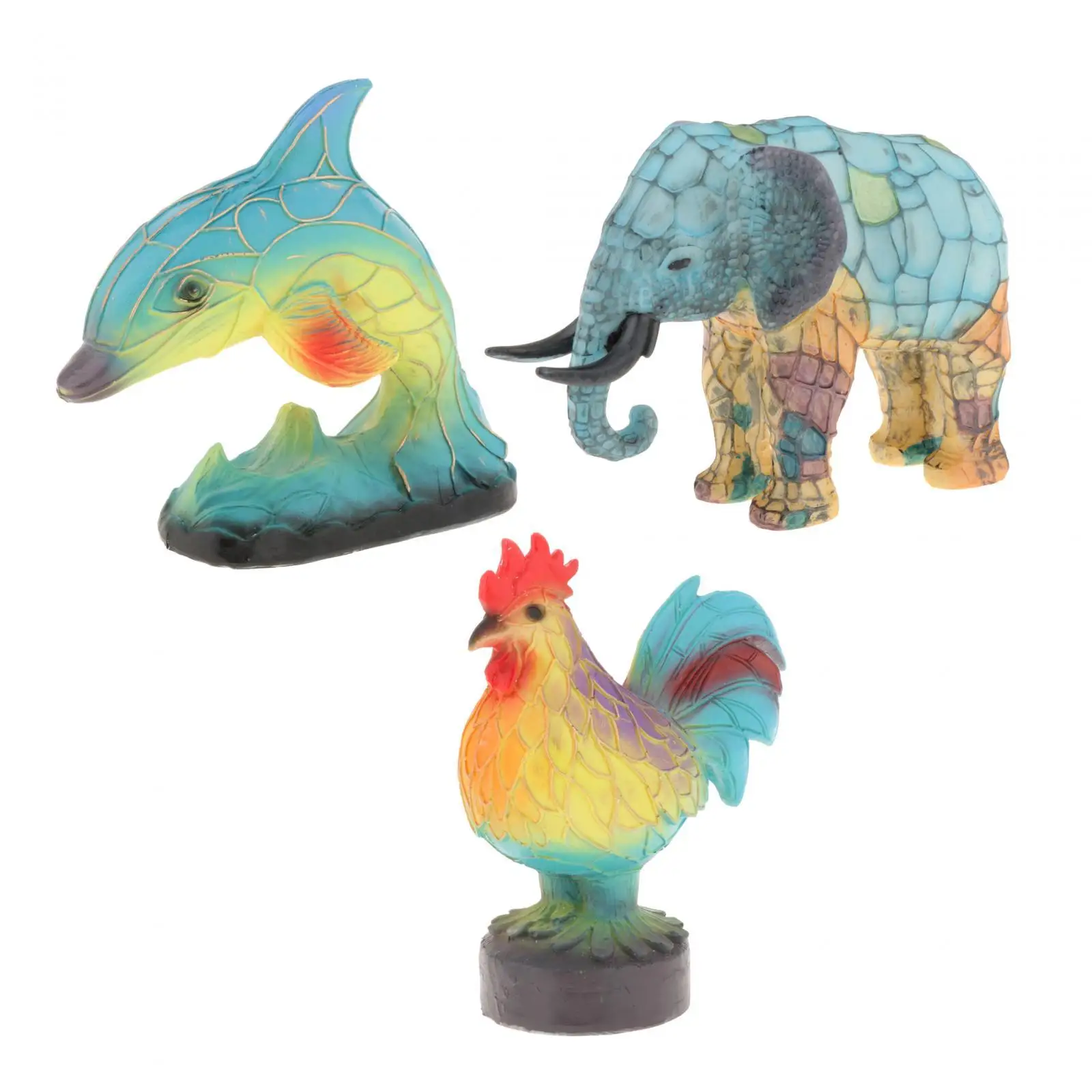 

Animal Table Lamp Bedside Lamp Stable Base Creative Stained Resin Table Lamp for Bedroom Dining Room Study Farmhouse Restaurant