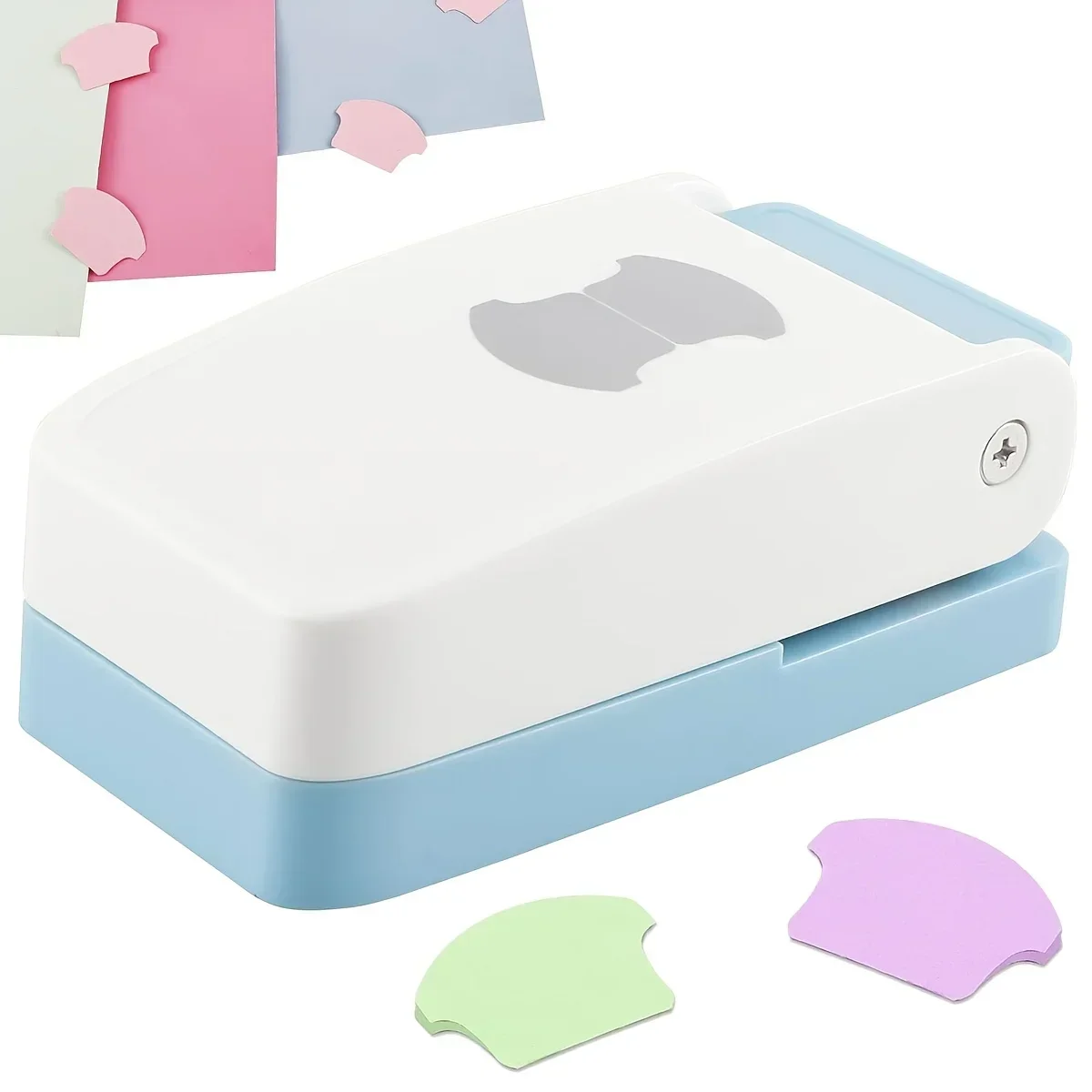 Portable label punching machine compact plastic used for office documents manual paper tools