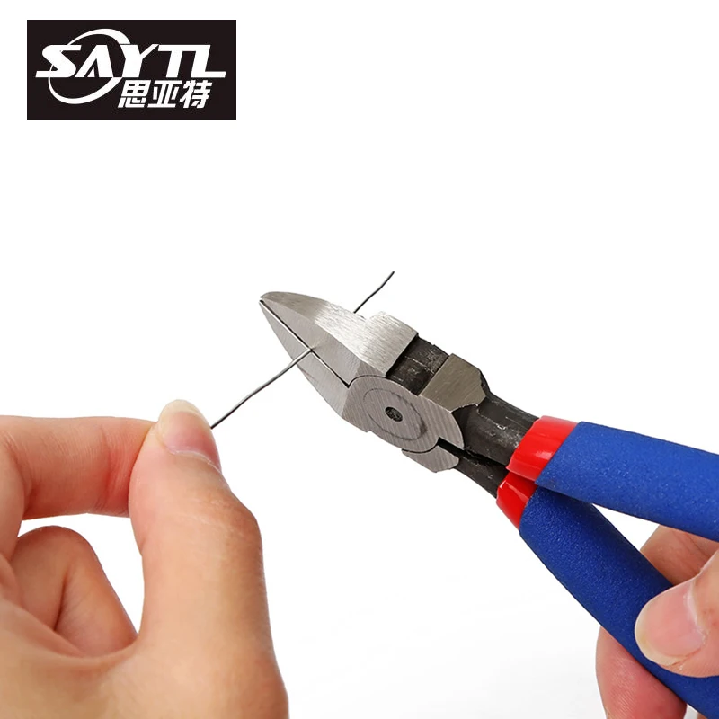 

Diagonal Beading Cable Wire Side Oblique Cutter Cutting Nippers Pliers Tool iaganol Mini Pliers For Soft Copper Wire Cutting