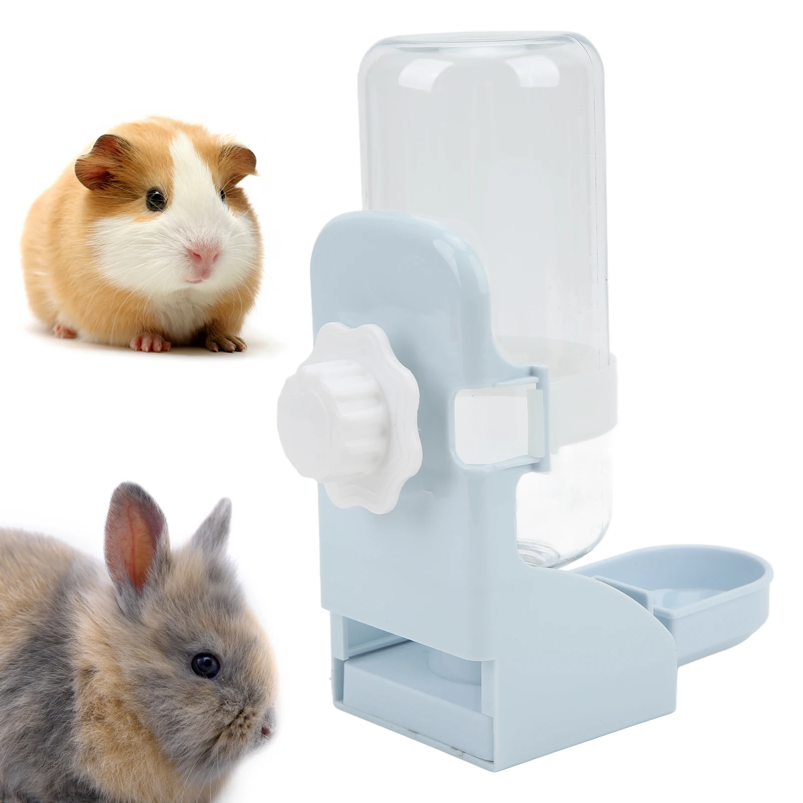Small Pet Hanging Water Dispenser Automatic Bunny Water Bottle for Chinchilla Guinea Pig Hedgehog Ferret 500ml 17oz