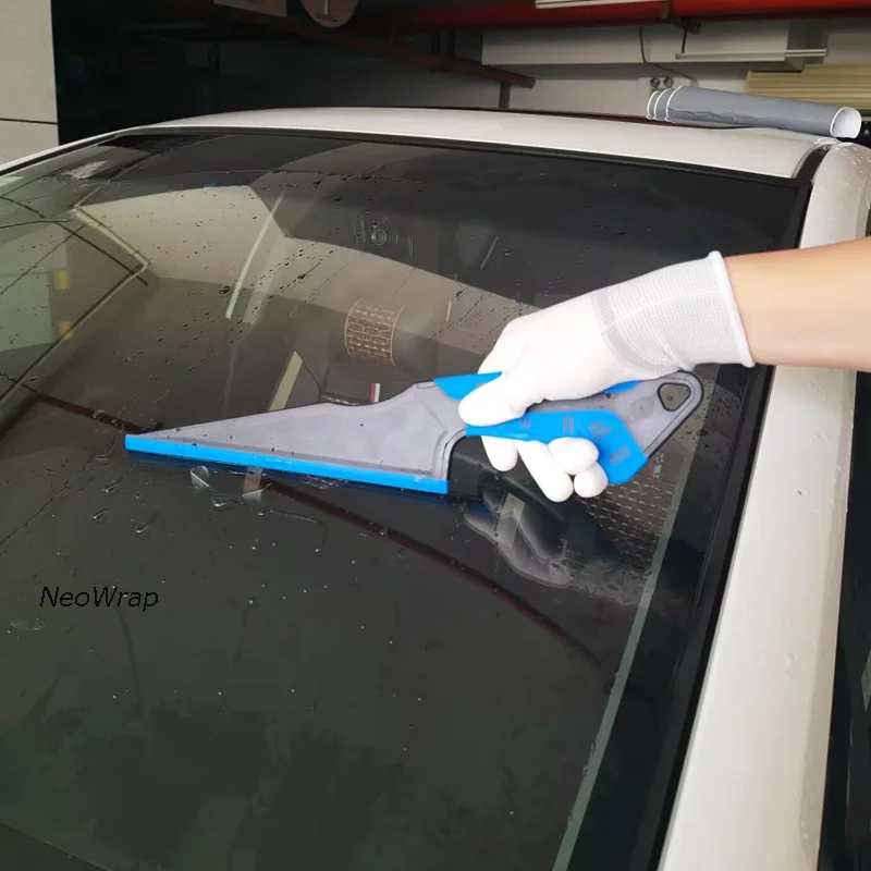15 Zoll langer Bulldozer-Rakel, magnetischer Fenstertönungs-Rakel aus Gummi für große Bereiche, Auto-Windschutzscheiben-Reinigungsschaber, Wasserwischer – Detail 6