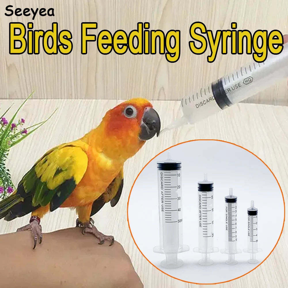 Birds Feeding Syringe Parrot Manual Rearing Feeder Pigeon Small Pet Feeding Syringe Hose Gavage